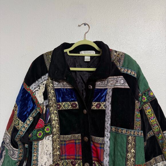 Preston & York Sport Black Quilt Vintage Jacket Sz S - Picture 3 of 12